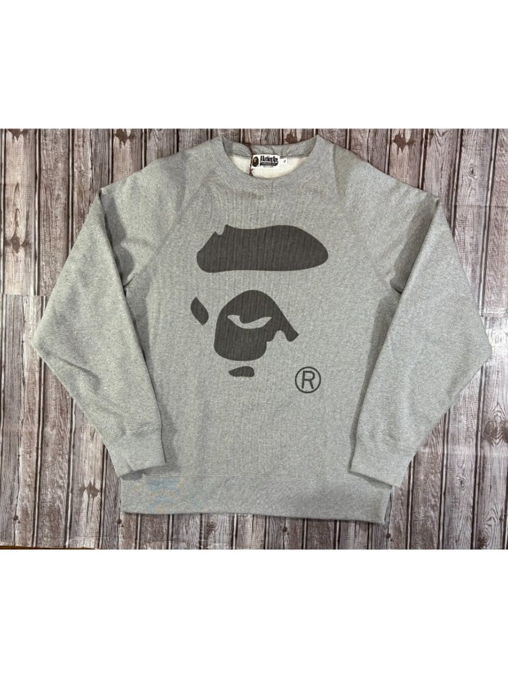 BAPE Happy New Year Classic Crewneck (SS23) size XL color Grey NWT mspr $280